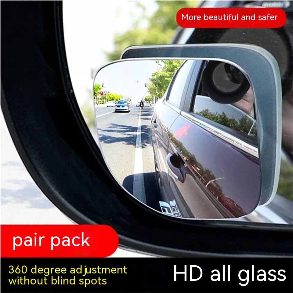 Car Rearview Mirror With No Edge Glass, Reverse Small Circular Mirror 360 Degrees - Image 3