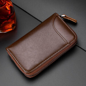 Leather Key Case - Multi-Functional with  Zipper