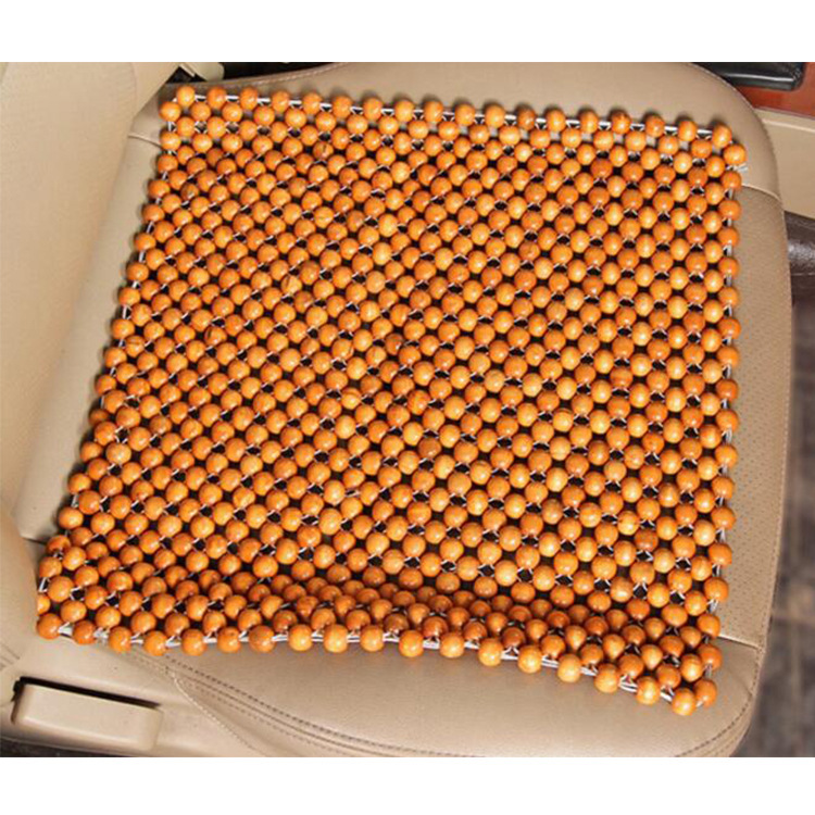 Wooden Bead Square Car Cushion - Image 5