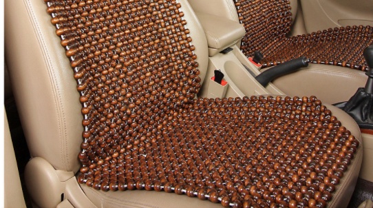 Wooden Bead Square Car Cushion - Image 6