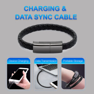 Bracelet Charger USB Cable For Apple & Android